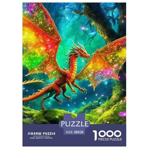 Pterosaurusus Puzzles 1000 Teile Schwer Puzzle Spielzeug Lernspiel Impossible Herausforderungsspielzeug Für Erwachsene Kinder 38x26cm/1000pcs von OWBASKPOZ