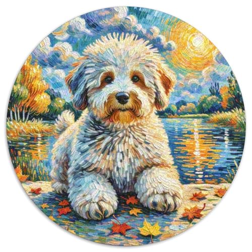 Puzzle Für Erwachsene Und Kinder1000 Teile RundesPuzzel PuzzlesHaustier Hund Game Geschenk1000pcs (67.5x67.5cm) von OWBASKPOZ