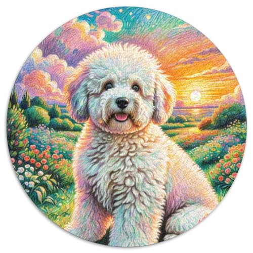 Puzzles 1000 Teile Puzzle Für Erwachsene Und Kinder, Bunt Kunst Abstrakt Haustier HundJigsaw GameGeschenk,1000pcs (67.5x67.5cm) von OWBASKPOZ