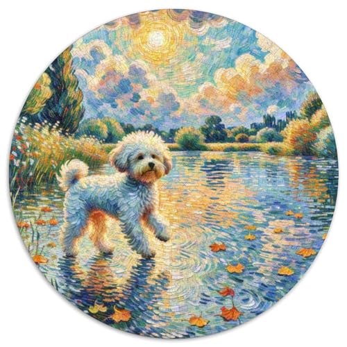 Puzzles 1000 Teile Puzzle Für Erwachsene Und Kinder, Bunt Kunst Abstrakt Haustier HundJigsaw GameGeschenk,1000pcs (67.5x67.5cm) von OWBASKPOZ