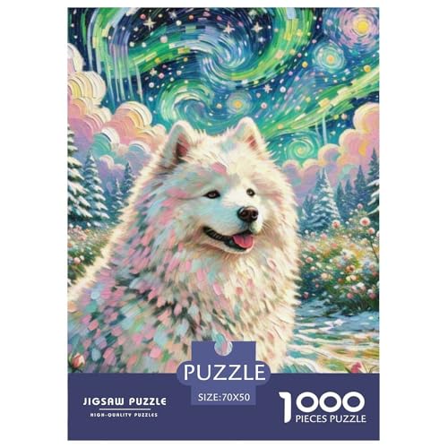 Samoje Puzzle 1000 Teile Schwer Puzzle Spielzeug Lernspiel Impossible Haustier Hund Herausforderung Spielzeug Für Erwachsene Und Kinder in Bewährter 70x50cm/1000pcs Samoje Puzzle 1000 Teile Schwer Puzzle Spielzeug Lernspiel Impossible Haustier Hund Herausforderung Spielzeug Für Erwachsene Und Kinder in Bewährter 70x50cm/1000pcs von OWBASKPOZ