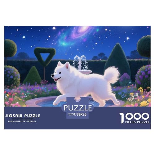 Samoje Puzzle 1000 Teile Schwer Puzzle Spielzeug Lernspiel Impossible Haustier Hund Herausforderungsspielzeug Für Erwachsene Und Kinder Ab 12 Jahren 38x26cm/1000pcs von OWBASKPOZ