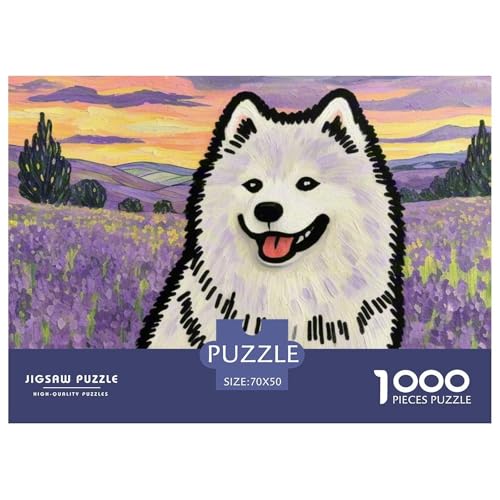 Samoje Puzzle 1000 Teile Schwer Puzzle Spielzeug Lernspiel Impossible Haustier Hund Herausforderungsspielzeug Für Erwachsene Und Kinder Ab 12 Jahren 70x50cm/1000pcs von OWBASKPOZ