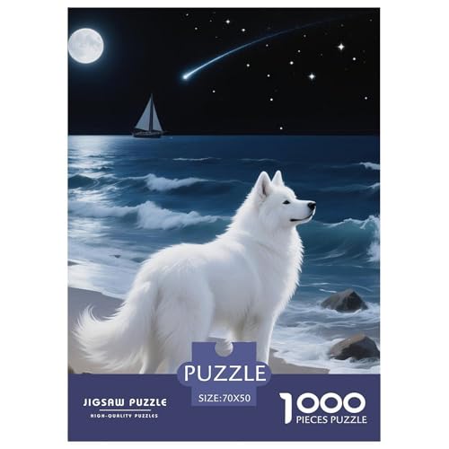Samoje Puzzle 1000 Teile Schwer Puzzle Spielzeug Pädagogisches Spiel Impossible Haustier Hund Herausforderung Spielzeug Für Erwachsene Kinder 70x50cm/1000pcs Samoje Puzzle 1000 Teile Schwer Puzzle Spielzeug Pädagogisches Spiel Impossible Haustier Hund Herausforderung Spielzeug Für Erwachsene Kinder 70x50cm/1000pcs von OWBASKPOZ