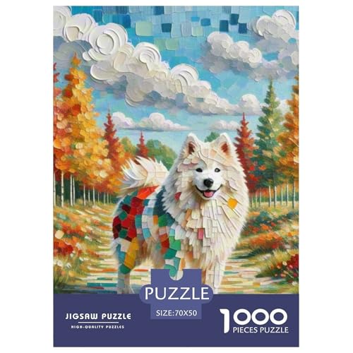 Samoje Puzzle 1000 Teile Schwer Puzzle Spielzeug Pädagogisches Spiel Impossible Haustier Hund Herausforderung Spielzeug Für Erwachsene Und Kinder Ab 14 Jahren 70x50cm/1000pcs Samoje Puzzle 1000 Teile Schwer Puzzle Spielzeug Pädagogisches Spiel Impossible Haustier Hund Herausforderung Spielzeug Für Erwachsene Und Kinder Ab 14 Jahren 70x50cm/1000pcs von OWBASKPOZ
