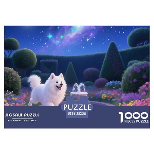 Samoje Puzzle 1000 Teile Schwer Puzzle Spielzeug Pädagogisches Spiel Impossible Haustier Hund Herausforderungsspielzeug Für Erwachsene Und Kinder Ab 14 Jahren 38x26cm/1000pcs von OWBASKPOZ