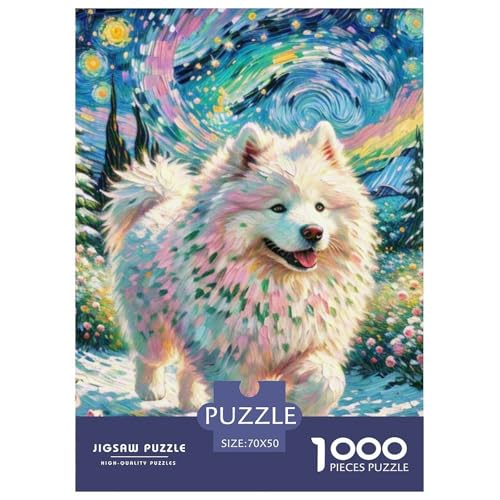 Samoje Puzzle 1000 Teile Schwer Puzzle Spielzeug Pädagogisches Spiel Impossible Haustier Hund Herausforderungsspielzeug Für Erwachsene Und Kinder Ab 14 Jahren 70x50cm/1000pcs Samoje Puzzle 1000 Teile Schwer Puzzle Spielzeug Pädagogisches Spiel Impossible Haustier Hund Herausforderungsspielzeug Für Erwachsene Und Kinder Ab 14 Jahren 70x50cm/1000pcs von OWBASKPOZ