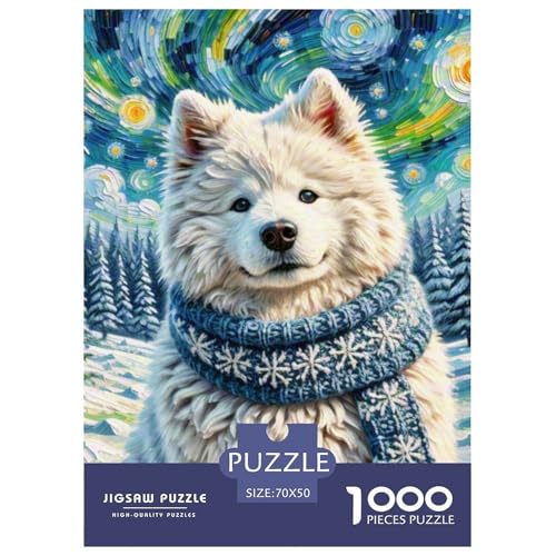 Samoje Puzzle 1000 Teile Schwer Puzzle Spielzeug Pädagogisches Spiel Impossible Haustier Hund Herausforderungsspielzeug Für Erwachsene Und Kinder in Bewährter 70x50cm/1000pcs Samoje Puzzle 1000 Teile Schwer Puzzle Spielzeug Pädagogisches Spiel Impossible Haustier Hund Herausforderungsspielzeug Für Erwachsene Und Kinder in Bewährter 70x50cm/1000pcs von OWBASKPOZ