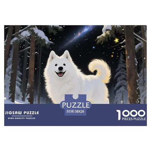 Samoje Puzzle 1000-teilige Schwer Puzzle Spielzeug Lernspiel Impossible Haustier Hund Herausforderungsspielzeug Für Erwachsene Und Kinder Ab 12 Jahren 38x26cm/1000pcs von OWBASKPOZ