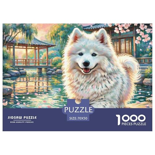 Samoje Puzzle 1000-teilige Schwer Puzzle Spielzeug Lernspiel Impossible Haustier Hund Herausforderungsspielzeug Für Erwachsene Und Kinder Ab 12 Jahren 70x50cm/1000pcs von OWBASKPOZ