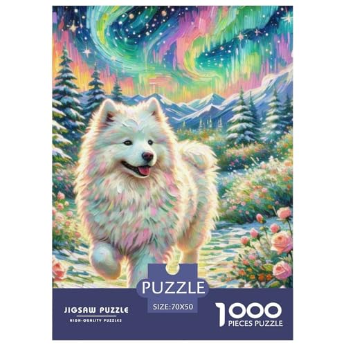 Samoje Puzzle 1000-teilige Schwer Puzzle Spielzeug Lernspiel Impossible Haustier Hund Herausforderungsspielzeug Für Erwachsene Und Kinder Ab 14 Jahren 70x50cm/1000pcs Samoje Puzzle 1000-teilige Schwer Puzzle Spielzeug Lernspiel Impossible Haustier Hund Herausforderungsspielzeug Für Erwachsene Und Kinder Ab 14 Jahren 70x50cm/1000pcs von OWBASKPOZ