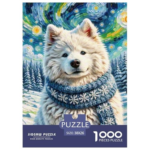 Samoje Puzzle 1000-teilige Schwer Puzzle Spielzeug Pädagogisches Spiel Impossible Haustier Hund Herausforderung Spielzeug Für Erwachsene Und Kinder Ab 12 Jahren 38x26cm/1000pcs Samoje Puzzle 1000-teilige Schwer Puzzle Spielzeug Pädagogisches Spiel Impossible Haustier Hund Herausforderung Spielzeug Für Erwachsene Und Kinder Ab 12 Jahren 38x26cm/1000pcs von OWBASKPOZ