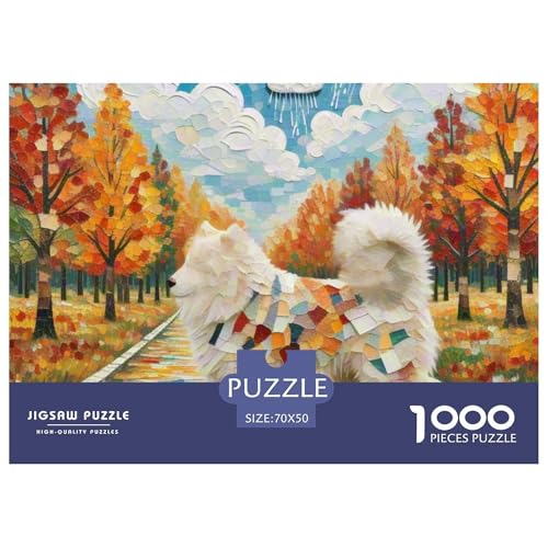Samoje Puzzle 1000-teilige Schwer Puzzle Spielzeug Pädagogisches Spiel Impossible Haustier Hund Herausforderungsspielzeug Für Erwachsene Und Kinder Ab 12 Jahren 70x50cm/1000pcs von OWBASKPOZ