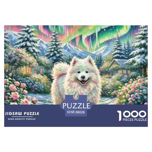 Samoje Puzzle 1000-teilige Schwer Puzzle Spielzeug Pädagogisches Spiel Impossible Haustier Hund Herausforderungsspielzeug Für Erwachsene Und Kinder Ab 14 Jahren 38x26cm/1000pcs von OWBASKPOZ