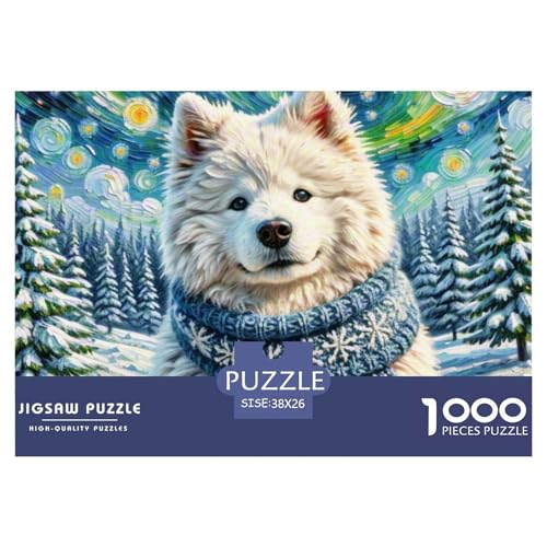 Samoje Puzzles 1000 Teile Schwer Puzzle Spielzeug Lernspiel Impossible Haustier Hund Herausforderungsspielzeug Für Erwachsene Und Kinder Ab 12 Jahren 38x26cm/1000pcs von OWBASKPOZ