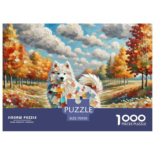 Samoje Puzzles 1000 Teile Schwer Puzzle Spielzeug Lernspiel Impossible Haustier Hund Herausforderungsspielzeug Für Erwachsene Und Kinder Ab 14 Jahren 70x50cm/1000pcs von OWBASKPOZ