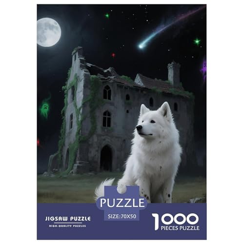 Samoje Puzzles 1000 Teile Schwer Puzzle Spielzeug Pädagogisches Spiel Impossible Haustier Hund Herausforderungsspielzeug Für Erwachsene Kinder 70x50cm/1000pcs Samoje Puzzles 1000 Teile Schwer Puzzle Spielzeug Pädagogisches Spiel Impossible Haustier Hund Herausforderungsspielzeug Für Erwachsene Kinder 70x50cm/1000pcs von OWBASKPOZ