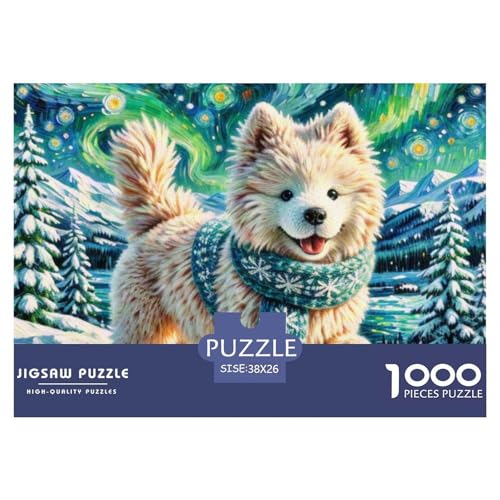 Samoje Puzzles 1000 Teile Schwer Puzzle Spielzeug Pädagogisches Spiel Impossible Haustier Hund Herausforderungsspielzeug Für Erwachsene Und Kinder Ab 12 Jahren 38x26cm/1000pcs von OWBASKPOZ