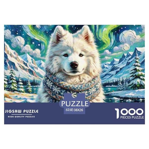 Samoje Puzzles 1000 Teile Schwer Puzzle Spielzeug Pädagogisches Spiel Impossible Haustier Hund Herausforderungsspielzeug Für Erwachsene Und Kinder Ab 12 Jahren 38x26cm/1000pcs von OWBASKPOZ