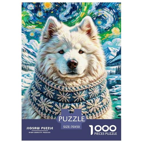 Samoje Puzzles 1000 Teile Schwer Puzzle Spielzeug Pädagogisches Spiel Impossible Haustier Hund Herausforderungsspielzeug Für Erwachsene Und Kinder Ab 12 Jahren 70x50cm/1000pcs Samoje Puzzles 1000 Teile Schwer Puzzle Spielzeug Pädagogisches Spiel Impossible Haustier Hund Herausforderungsspielzeug Für Erwachsene Und Kinder Ab 12 Jahren 70x50cm/1000pcs von OWBASKPOZ
