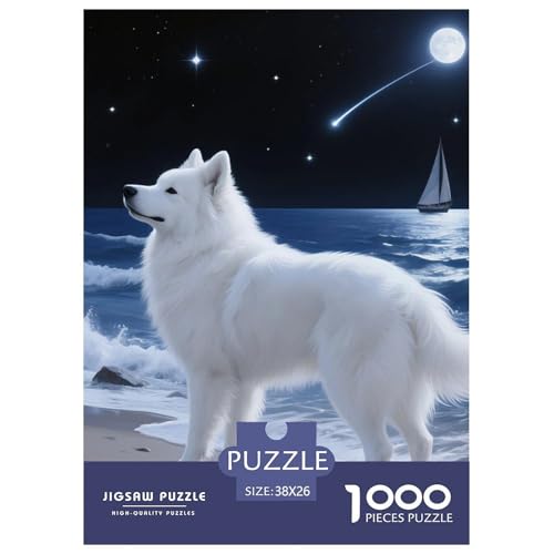 Samoje Puzzles 1000 Teile Schwer Puzzle Spielzeug Pädagogisches Spiel Impossible Haustier Hund Herausforderungsspielzeug Für Erwachsene Und Kinder Ab 14 Jahren 38x26cm/1000pcs von OWBASKPOZ