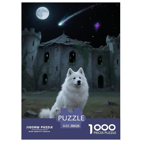 Samoje Puzzles 1000 Teile Schwer Puzzle Spielzeug Pädagogisches Spiel Impossible Haustier Hund Herausforderungsspielzeug Für Erwachsene Und Kinder Ab 14 Jahren 38x26cm/1000pcs von OWBASKPOZ