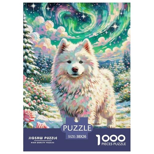Samoje Puzzles 1000 Teile Schwer Puzzle Spielzeug Pädagogisches Spiel Impossible Haustier Hund Herausforderungsspielzeug Für Erwachsene Und Kinder Ab 14 Jahren 38x26cm/1000pcs von OWBASKPOZ