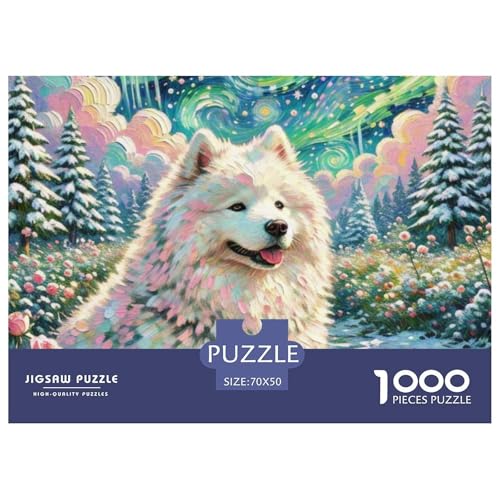 Samoje Puzzles 1000 Teile Schwer Puzzle Spielzeug Pädagogisches Spiel Impossible Haustier Hund Herausforderungsspielzeug Für Erwachsene Und Kinder Ab 14 Jahren 70x50cm/1000pcs von OWBASKPOZ