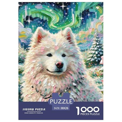 Samoje Puzzles 1000 Teile Schwer Puzzle Spielzeug Pädagogisches Spiel Impossible Haustier Hund Herausforderungsspielzeug Für Erwachsene Und Kinder in Bewährter 38x26cm/1000pcs von OWBASKPOZ