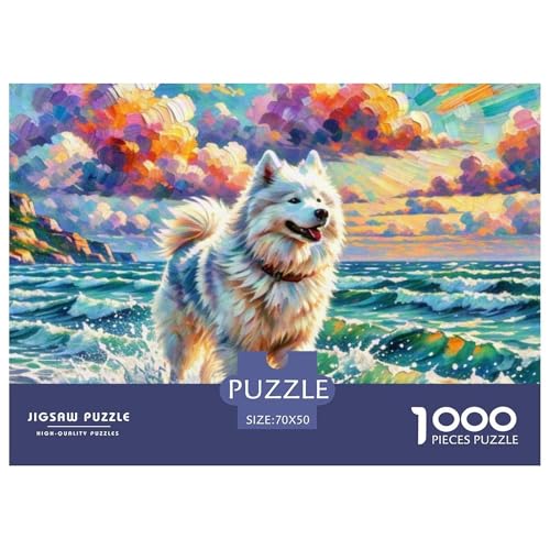 Samoje Puzzles 1000 Teile Schwer Puzzle Spielzeug Pädagogisches Spiel Impossible Haustier Hund Herausforderungsspielzeug Für Erwachsene Und Kinder in Bewährter 70x50cm/1000pcs von OWBASKPOZ