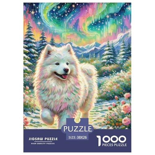 Samoje Puzzles 1000-teilige Schwer Puzzle Spielzeug Lernspiel Impossible Haustier Hund Herausforderungsspielzeug Für Erwachsene Kinder 38x26cm/1000pcs Samoje Puzzles 1000-teilige Schwer Puzzle Spielzeug Lernspiel Impossible Haustier Hund Herausforderungsspielzeug Für Erwachsene Kinder 38x26cm/1000pcs von OWBASKPOZ