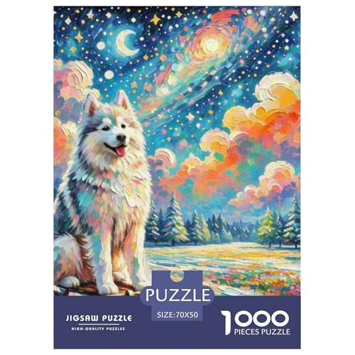 Schlittenhunde Puzzle 1000 Teile Schwer Puzzle Spielzeug Pädagogisches Spiel Impossible Haustierhund Herausforderung Spielzeug Für Erwachsene Kinder 70x50cm/1000pcs Schlittenhunde Puzzle 1000 Teile Schwer Puzzle Spielzeug Pädagogisches Spiel Impossible Haustierhund Herausforderung Spielzeug Für Erwachsene Kinder 70x50cm/1000pcs von OWBASKPOZ