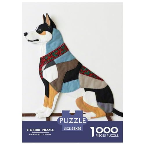 Schlittenhunde Puzzles 1000 Teile Schwer Puzzle Spielzeug Lernspiel Impossible Haustierhund Herausforderung Spielzeug Für Erwachsene Kinder 38x26cm/1000pcs von OWBASKPOZ