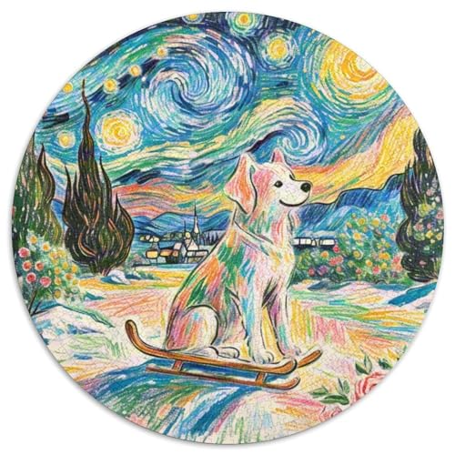 Schlittenhunde1000 Teile Erwachsene Puzzle Puzzles Erwachsene GeschenkideenpieleHaustier Hund Für Familie1000pcs (67.5x67.5cm) von OWBASKPOZ