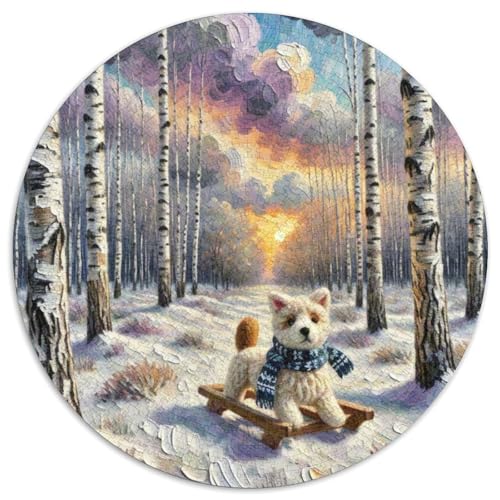 Schlittenhunde1000 Teile Puzzle Für ErwachseneKinderHaustier Hund AbPuzzlesGeschenk, Hobby1000pcs (67.5x67.5cm) von OWBASKPOZ
