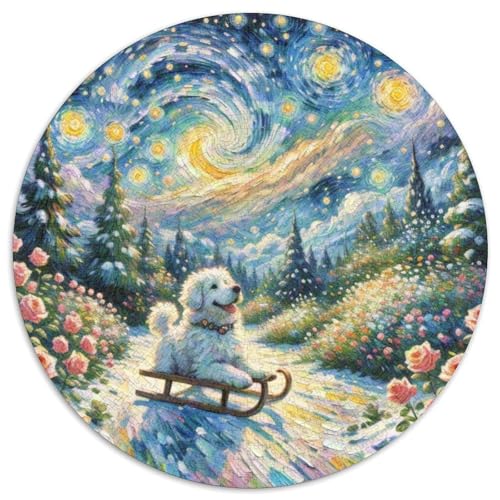 Schlittenhunde1000 Teilen Puzzles FürErwachseneKinder AbGeschenk, Haustier HundHobbyPuzzle1000pcs (67.5x67.5cm) von OWBASKPOZ
