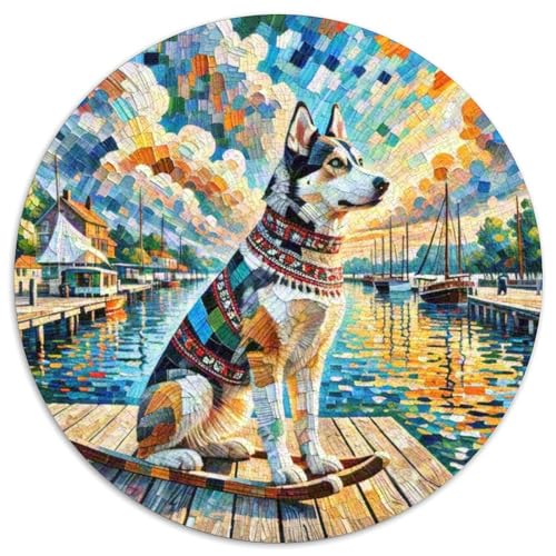 SchlittenhundeJigsaw 1000 Teile Für Erwachsene Und Kinder, Puzzle 1000 Teile Puzzles Haustier HundGameGeschenk,1000pcs (67.5x67.5cm) von OWBASKPOZ