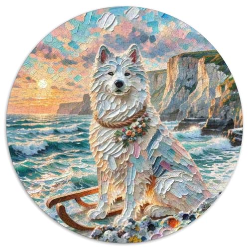SchlittenhundeJigsaw 1000 Teile Puzzles Puzzle Für Erwachsene Kinder Haustier HundLernspiel Herausforderungsspielzeug1000pcs (67.5x67.5cm) von OWBASKPOZ