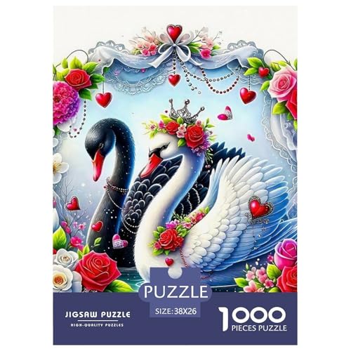 Schwan Puzzle 1000 Teile Schwer Puzzle Spielzeug Pädagogisches Spiel Impossible Herausforderungsspielzeug Für Erwachsene Und Kinder Ab 14 Jahren 38x26cm/1000pcs Schwan Puzzle 1000 Teile Schwer Puzzle Spielzeug Pädagogisches Spiel Impossible Herausforderungsspielzeug Für Erwachsene Und Kinder Ab 14 Jahren 38x26cm/1000pcs von OWBASKPOZ