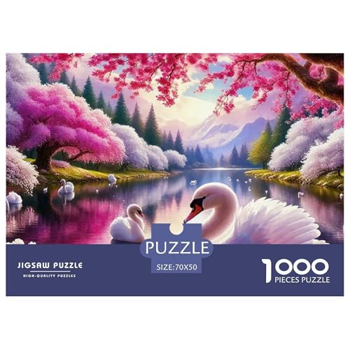 Schwan Puzzles 1000 Teile Schwer Puzzle Spielzeug Pädagogisches Spiel Impossible Herausforderungsspielzeug Für Erwachsene Und Kinder Ab 14 Jahren 70x50cm/1000pcs Schwan Puzzles 1000 Teile Schwer Puzzle Spielzeug Pädagogisches Spiel Impossible Herausforderungsspielzeug Für Erwachsene Und Kinder Ab 14 Jahren 70x50cm/1000pcs von OWBASKPOZ