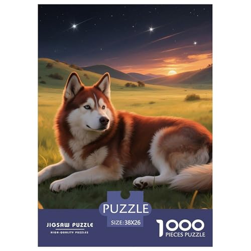 Sibirischer Husky Puzzle 1000 Teile Schwer Puzzle Spielzeug Lernspiel Impossible Haustier Hund Herausforderung Spielzeug Für Erwachsene Kinder 38x26cm/1000pcs Sibirischer Husky Puzzle 1000 Teile Schwer Puzzle Spielzeug Lernspiel Impossible Haustier Hund Herausforderung Spielzeug Für Erwachsene Kinder 38x26cm/1000pcs von OWBASKPOZ