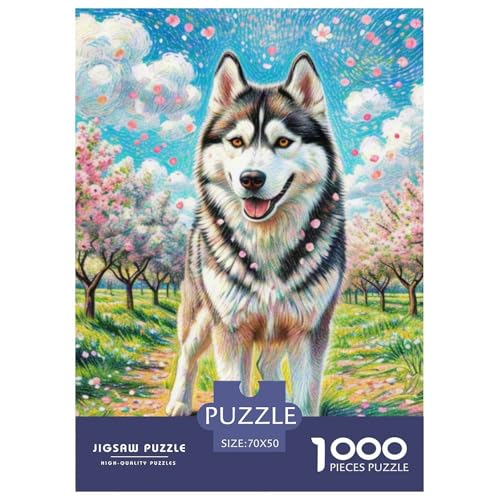 Sibirischer Husky Puzzle 1000 Teile Schwer Puzzle Spielzeug Lernspiel Impossible Haustier Hund Herausforderungsspielzeug Für Erwachsene Und Kinder Ab 12 Jahren 70x50cm/1000pcs Sibirischer Husky Puzzle 1000 Teile Schwer Puzzle Spielzeug Lernspiel Impossible Haustier Hund Herausforderungsspielzeug Für Erwachsene Und Kinder Ab 12 Jahren 70x50cm/1000pcs von OWBASKPOZ