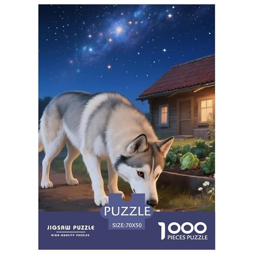 Sibirischer Husky Puzzle 1000 Teile Schwer Puzzle Spielzeug Lernspiel Impossible Haustier Hund Herausforderungsspielzeug Für Erwachsene Und Kinder Ab 12 Jahren 70x50cm/1000pcs Sibirischer Husky Puzzle 1000 Teile Schwer Puzzle Spielzeug Lernspiel Impossible Haustier Hund Herausforderungsspielzeug Für Erwachsene Und Kinder Ab 12 Jahren 70x50cm/1000pcs von OWBASKPOZ
