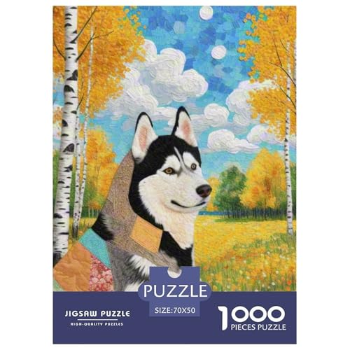 Sibirischer Husky Puzzle 1000 Teile Schwer Puzzle Spielzeug Lernspiel Impossible Haustier Hund Herausforderungsspielzeug Für Erwachsene Und Kinder Ab 14 Jahren 70x50cm/1000pcs Sibirischer Husky Puzzle 1000 Teile Schwer Puzzle Spielzeug Lernspiel Impossible Haustier Hund Herausforderungsspielzeug Für Erwachsene Und Kinder Ab 14 Jahren 70x50cm/1000pcs von OWBASKPOZ