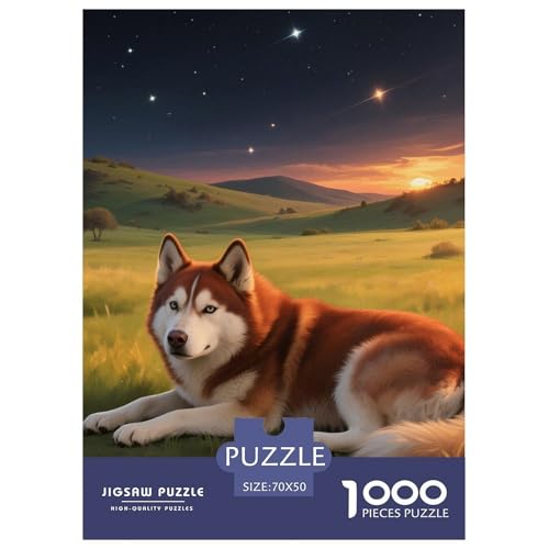 Sibirischer Husky Puzzle 1000 Teile Schwer Puzzle Spielzeug Pädagogisches Spiel Impossible Haustier Hund Herausforderung Spielzeug Für Erwachsene Kinder 70x50cm/1000pcs Sibirischer Husky Puzzle 1000 Teile Schwer Puzzle Spielzeug Pädagogisches Spiel Impossible Haustier Hund Herausforderung Spielzeug Für Erwachsene Kinder 70x50cm/1000pcs von OWBASKPOZ