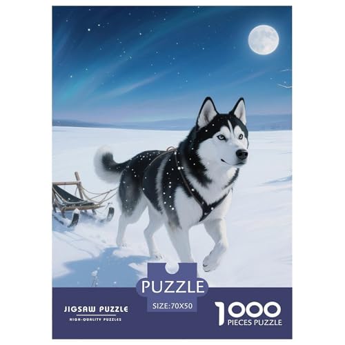 Sibirischer Husky Puzzles 1000 Teile Schwer Puzzle Spielzeug Lernspiel Impossible Haustier Hund Herausforderung Spielzeug Für Erwachsene Und Kinder Ab 14 Jahren 70x50cm/1000pcs Sibirischer Husky Puzzles 1000 Teile Schwer Puzzle Spielzeug Lernspiel Impossible Haustier Hund Herausforderung Spielzeug Für Erwachsene Und Kinder Ab 14 Jahren 70x50cm/1000pcs von OWBASKPOZ