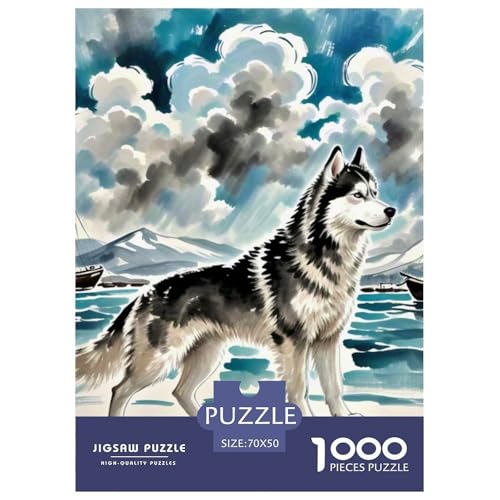 Sibirischer Husky Puzzles 1000 Teile Schwer Puzzle Spielzeug Lernspiel Impossible Haustier Hund Herausforderungsspielzeug Für Erwachsene Und Kinder Ab 14 Jahren 70x50cm/1000pcs Sibirischer Husky Puzzles 1000 Teile Schwer Puzzle Spielzeug Lernspiel Impossible Haustier Hund Herausforderungsspielzeug Für Erwachsene Und Kinder Ab 14 Jahren 70x50cm/1000pcs von OWBASKPOZ
