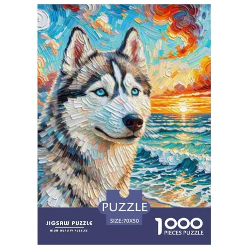 Sibirischer Husky Puzzles 1000 Teile Schwer Puzzle Spielzeug Lernspiel Impossible Haustier Hund Herausforderungsspielzeug Für Erwachsene Und Kinder in Bewährter 70x50cm/1000pcs Sibirischer Husky Puzzles 1000 Teile Schwer Puzzle Spielzeug Lernspiel Impossible Haustier Hund Herausforderungsspielzeug Für Erwachsene Und Kinder in Bewährter 70x50cm/1000pcs von OWBASKPOZ