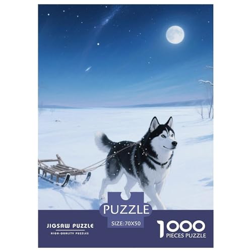 Sibirischer Husky Puzzles 1000 Teile Schwer Puzzle Spielzeug Pädagogisches Spiel Impossible Haustier Hund Herausforderungsspielzeug Für Erwachsene Und Kinder in Bewährter 70x50cm/1000pcs Sibirischer Husky Puzzles 1000 Teile Schwer Puzzle Spielzeug Pädagogisches Spiel Impossible Haustier Hund Herausforderungsspielzeug Für Erwachsene Und Kinder in Bewährter 70x50cm/1000pcs von OWBASKPOZ