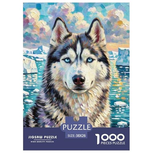 Sibirischer Husky Puzzles 1000-teilige Schwer Puzzle Spielzeug Lernspiel Impossible Haustier Hund Herausforderungsspielzeug Für Erwachsene Kinder 38x26cm/1000pcs Sibirischer Husky Puzzles 1000-teilige Schwer Puzzle Spielzeug Lernspiel Impossible Haustier Hund Herausforderungsspielzeug Für Erwachsene Kinder 38x26cm/1000pcs von OWBASKPOZ